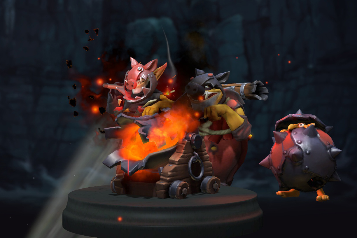 Defensive Red Color For Techies Arcana для Techies